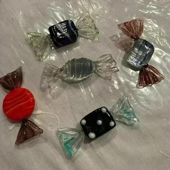 STUNNING vintage Murano glass candy  collection - Picture 1 of 6